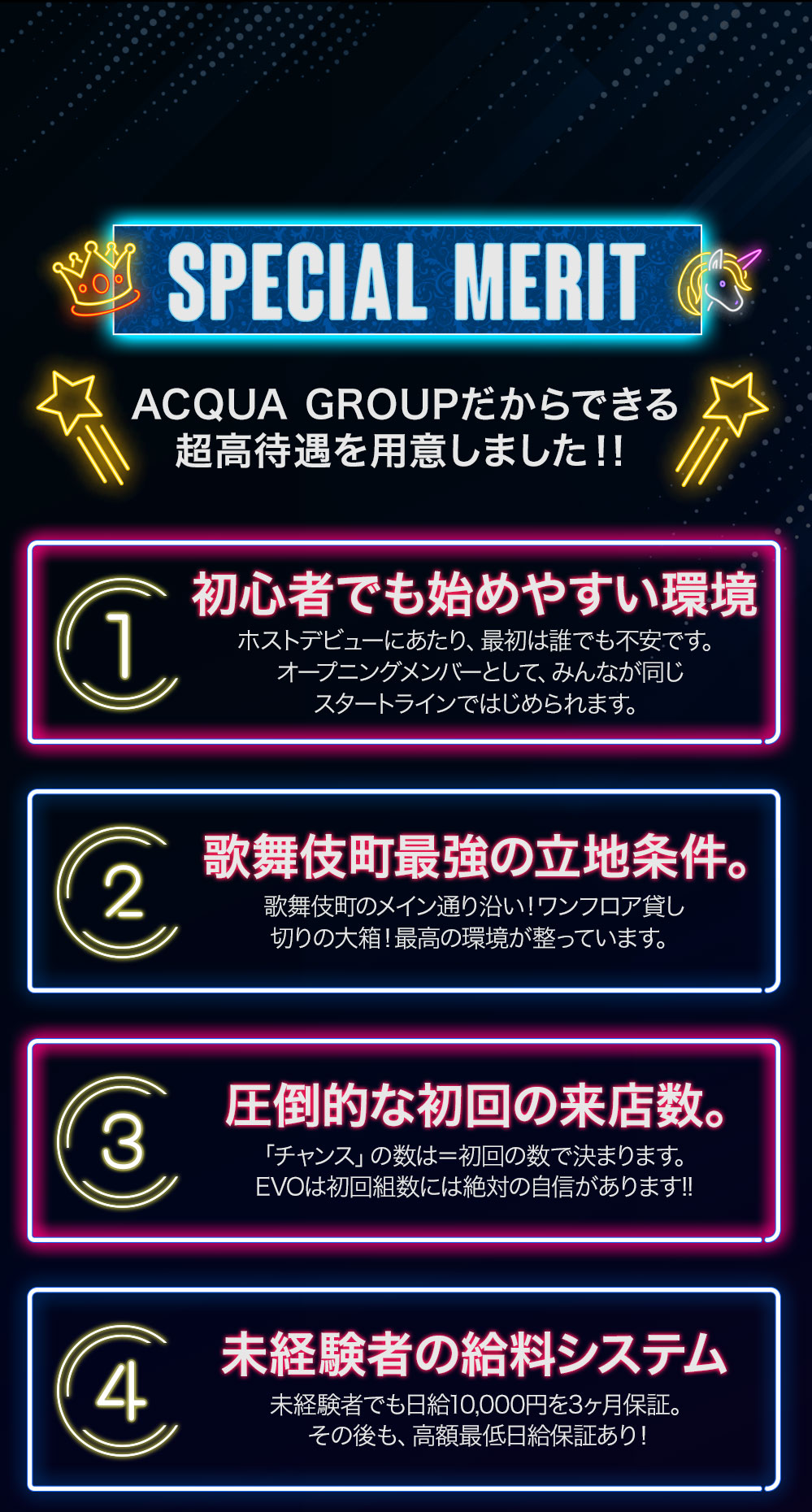 ACQUA GROUPだからできる超高待遇を用意しました！